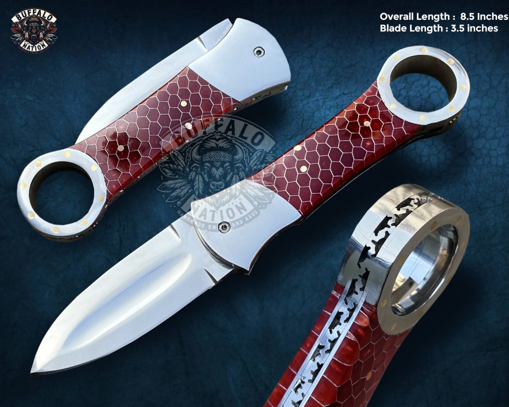 damascus folding knife